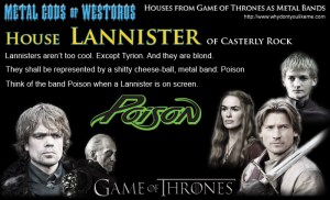 Lannisters are Poison